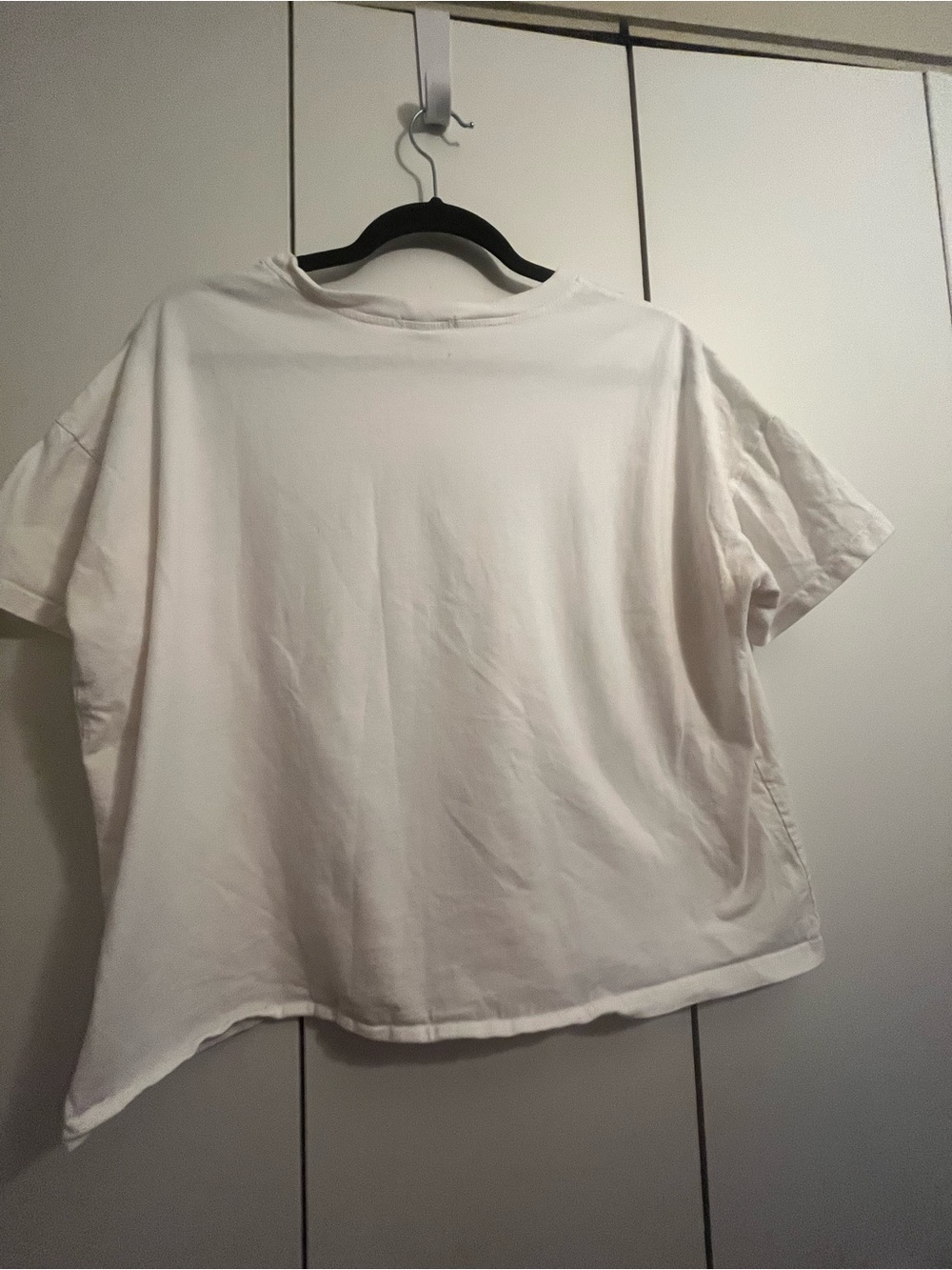 Faded Rose White Graphic Tee with Sun & Moon Butterfly Design. L. Celestial. - Picture 5 of 5